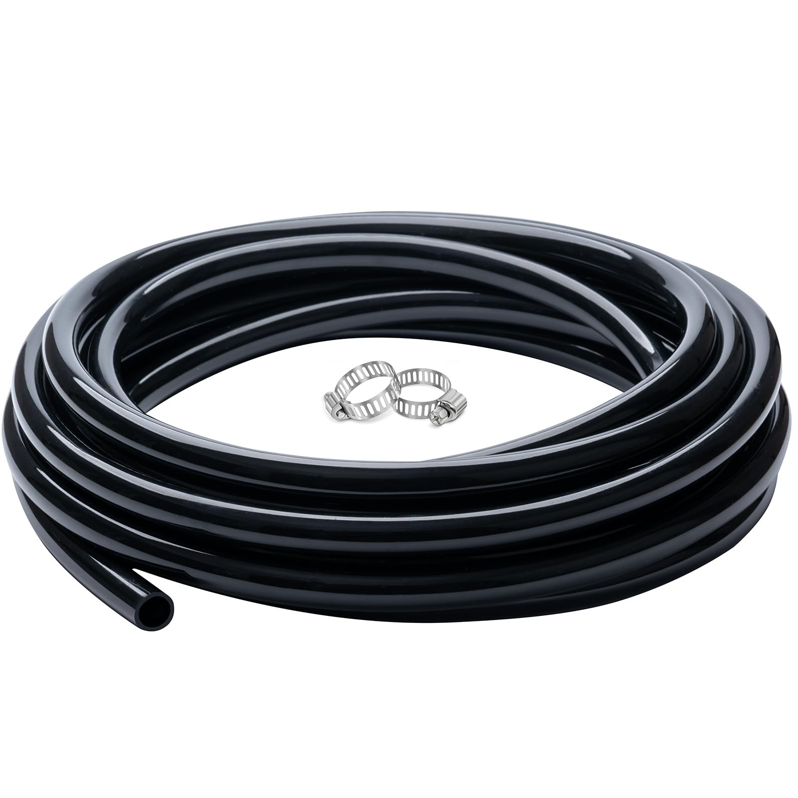 ZY-hosetube 3/8" id - 10ft Black Vinyl Tubing Flexible PVC ID,
