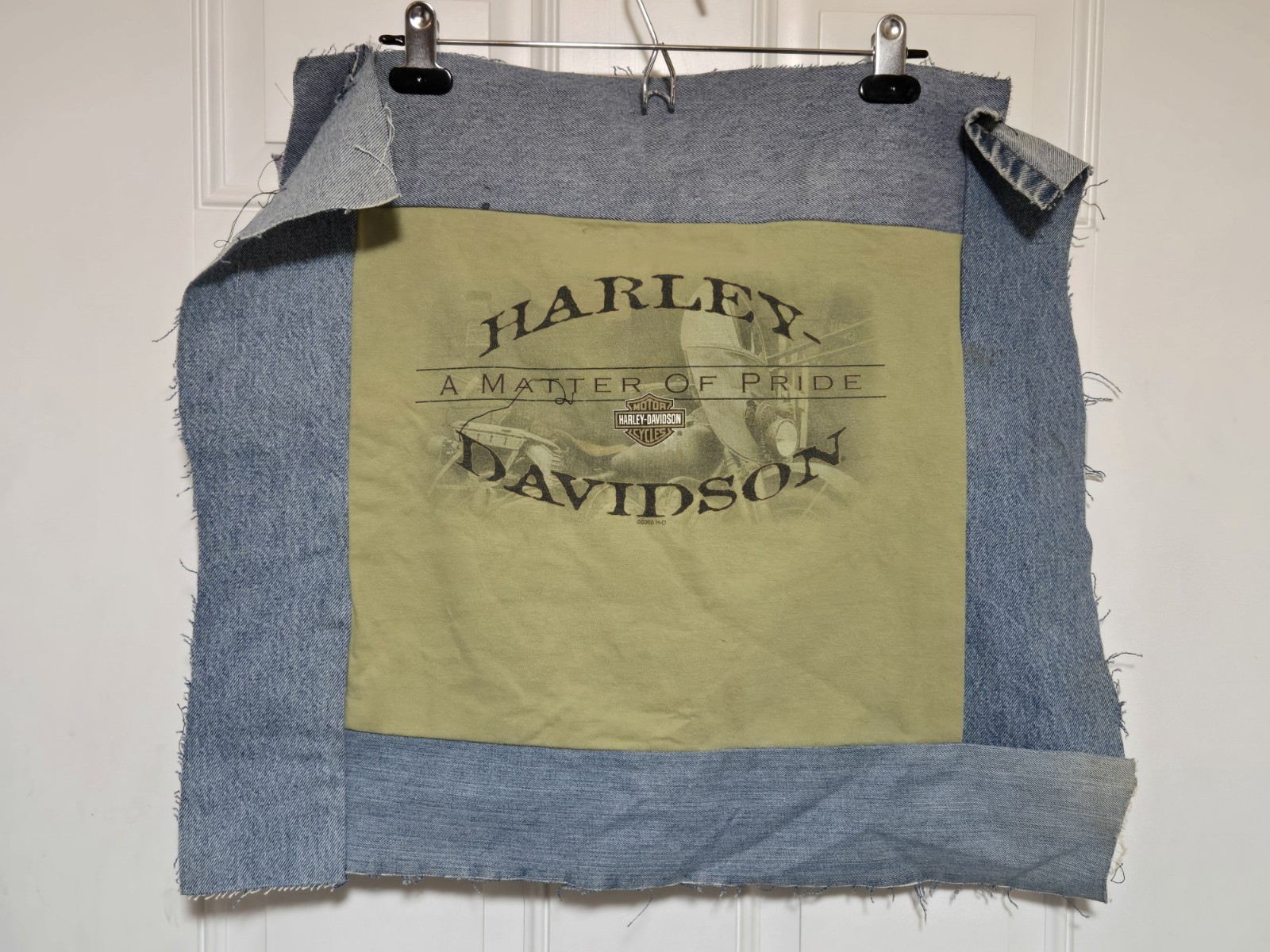 Harley Davidson Jacket Back Patch Sew On Upcycle Motorcycle 1