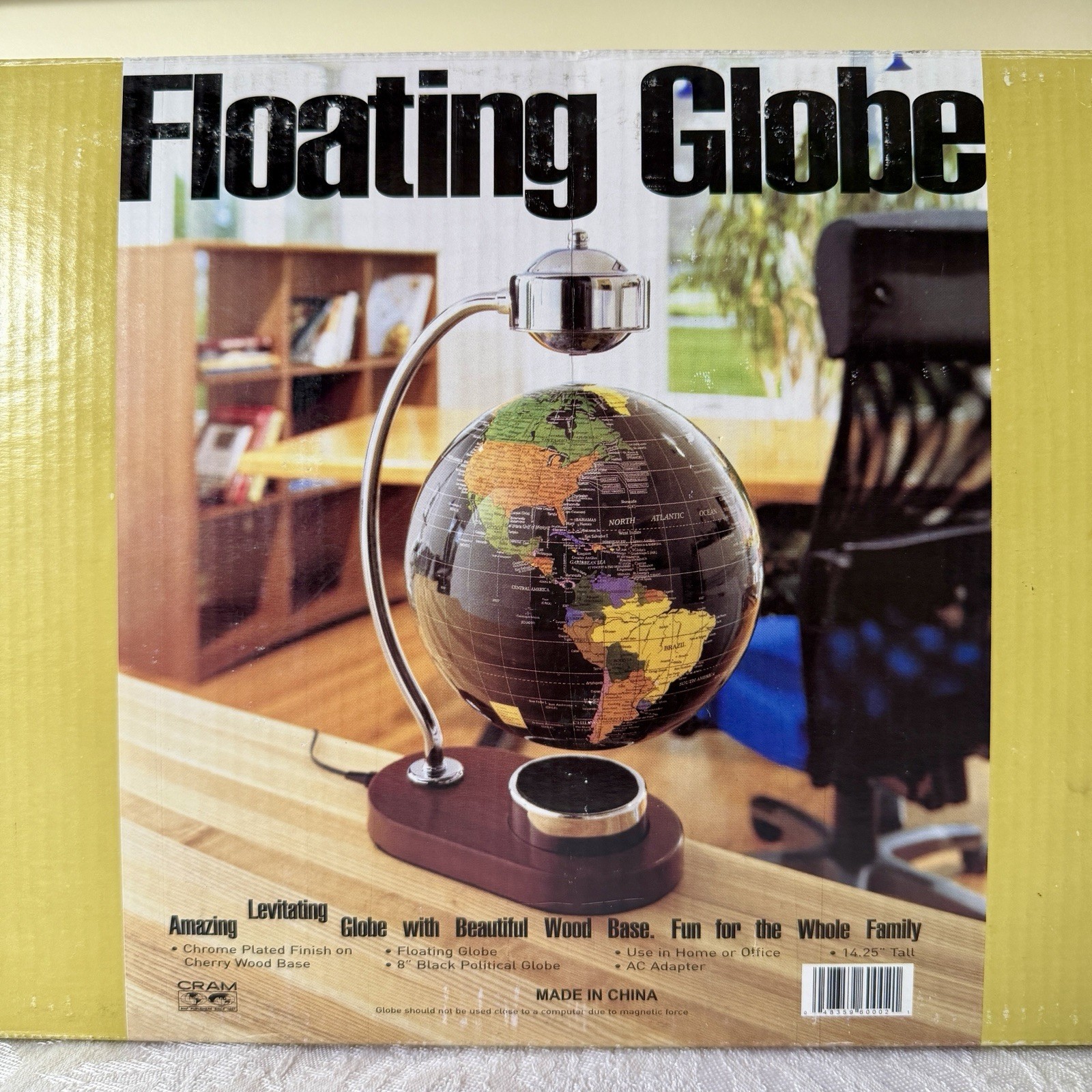CRAM Magnetic Levitating Floating 8” World Globe