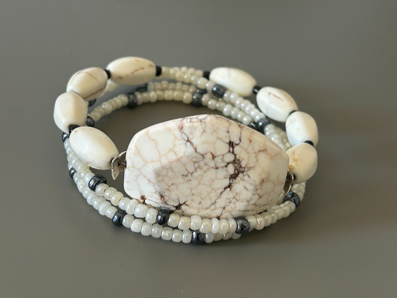 Natural Seed Bead Wrap Bracelet 23010
