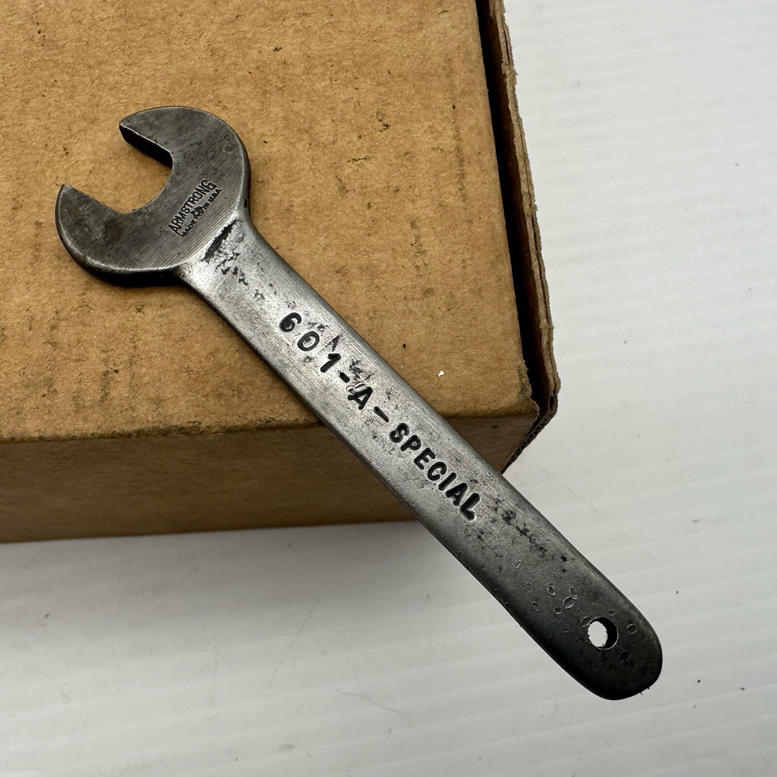 Vintage Armstrong Tools Open End Wrench 7/16” Small Stubby 601-A Special USA
