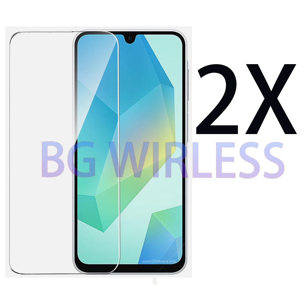 2 Pack For Samsung Galaxy A37 5G Clear 9H Screen Protector Tempered Glass