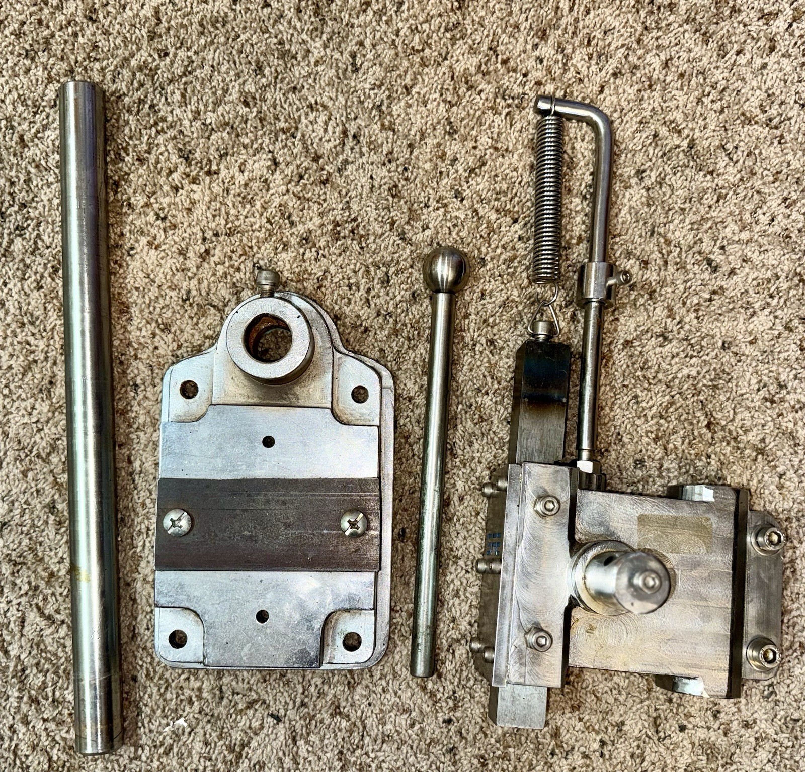 Solid Stainless Steel Arbor Press w Retract Spring