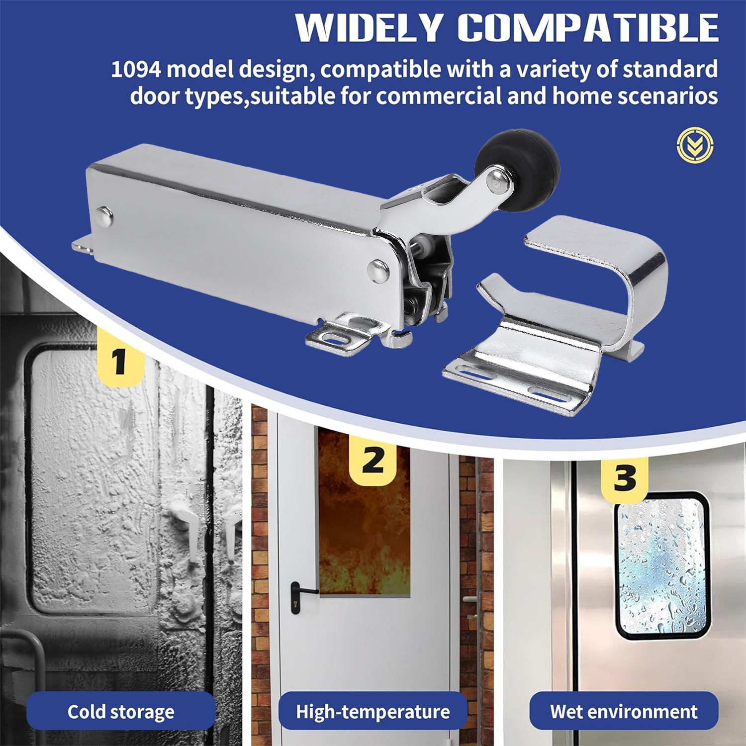 For 1094 SureClose Hydraulic Door Closer Wide-Hook Exposed Mounting 3/4'