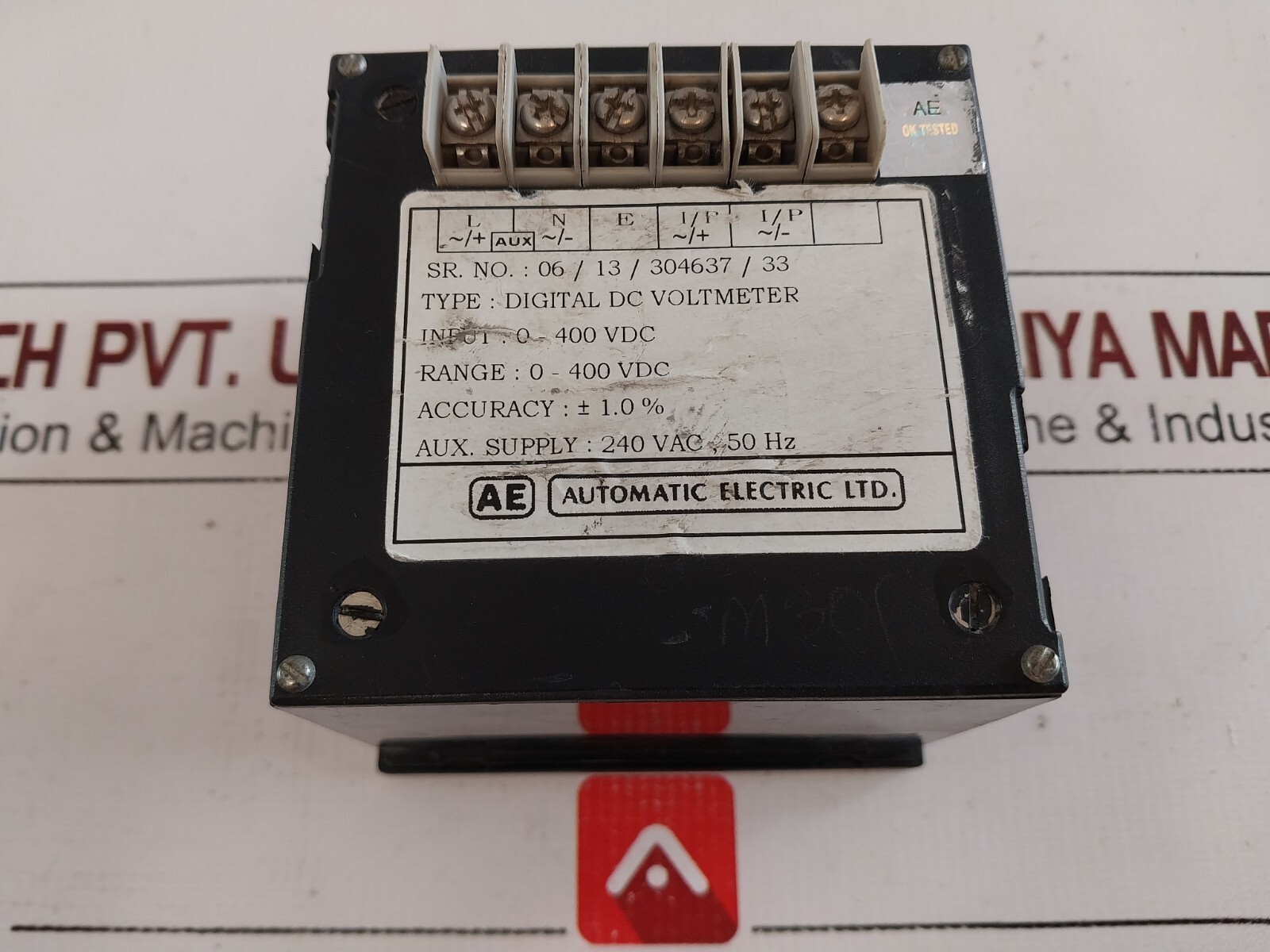 Automatic Electric Digital DC Voltmeter 0-400vdc