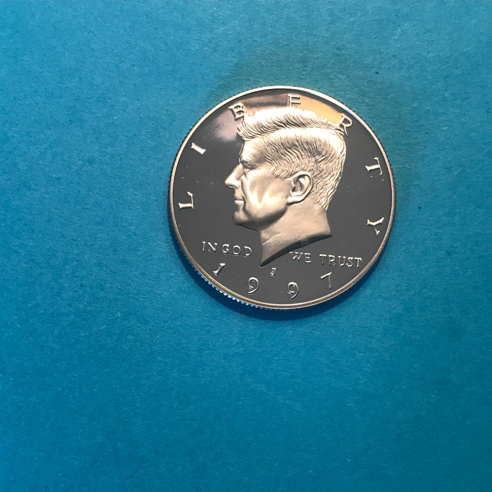 1997 S Kennedy Proof  Clad Half Dollar   FREE SHIP