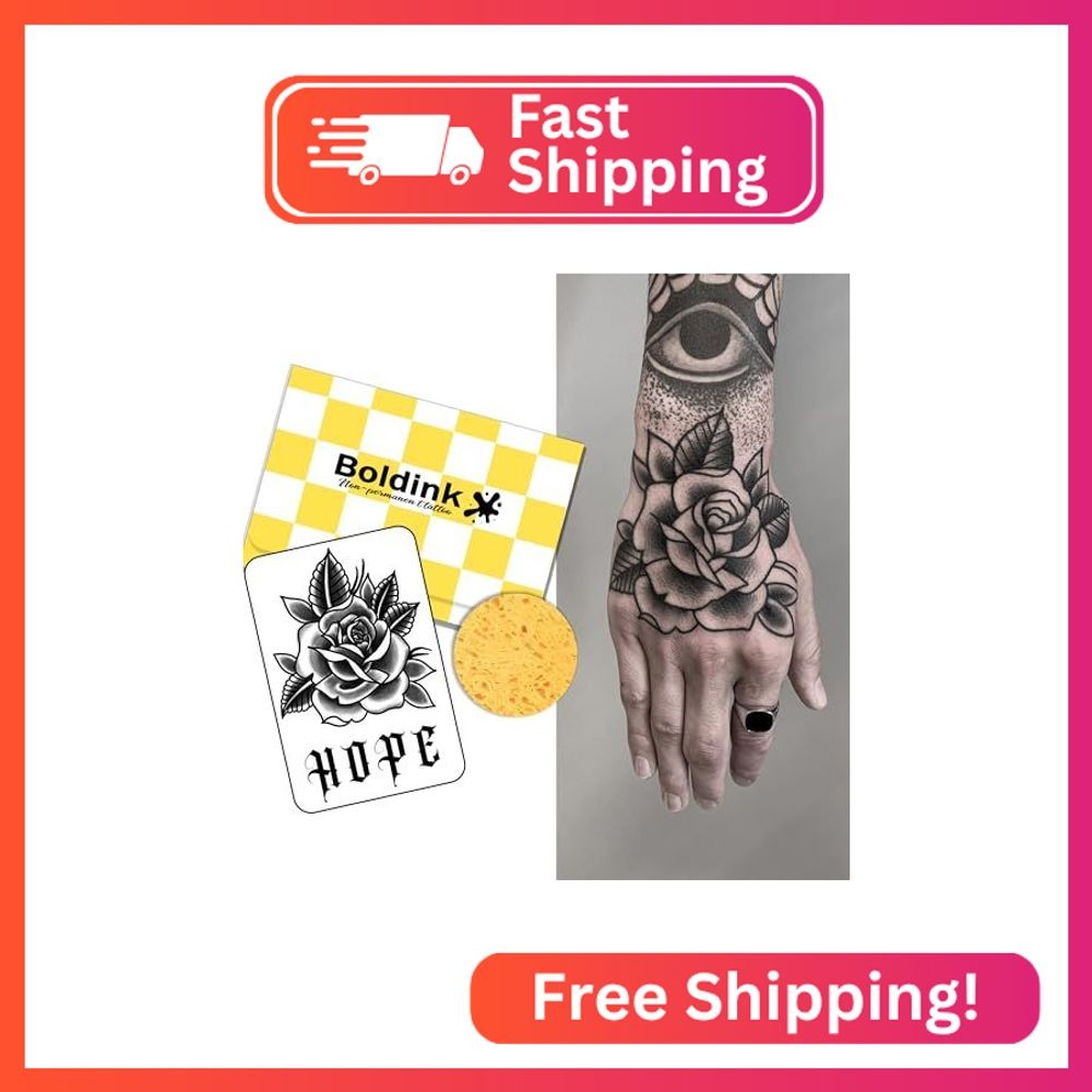 Boldink Temporary Tattoos, semi permanent tattoos, 15-day long lasting tattoo st