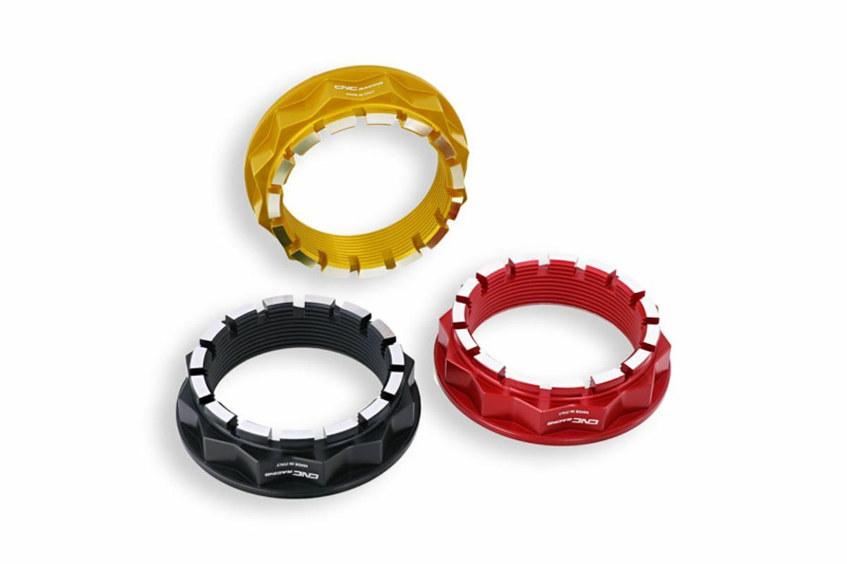 REAR WHEEL NUT LH BICOLOR CNC RACING FOR MV AGUSTA BRUTALE 990 R 2009-2012