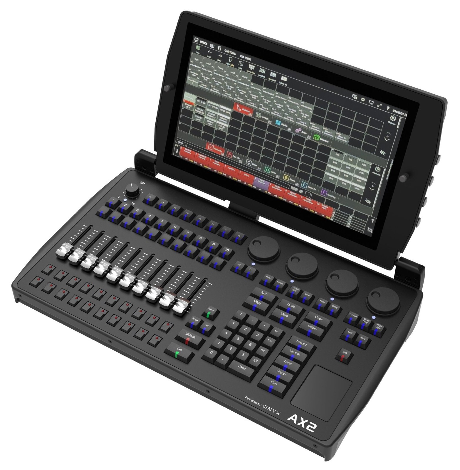 American DJ AX2 Lighting Controller Powered by ONYX Obsidian Control Systems ADJ