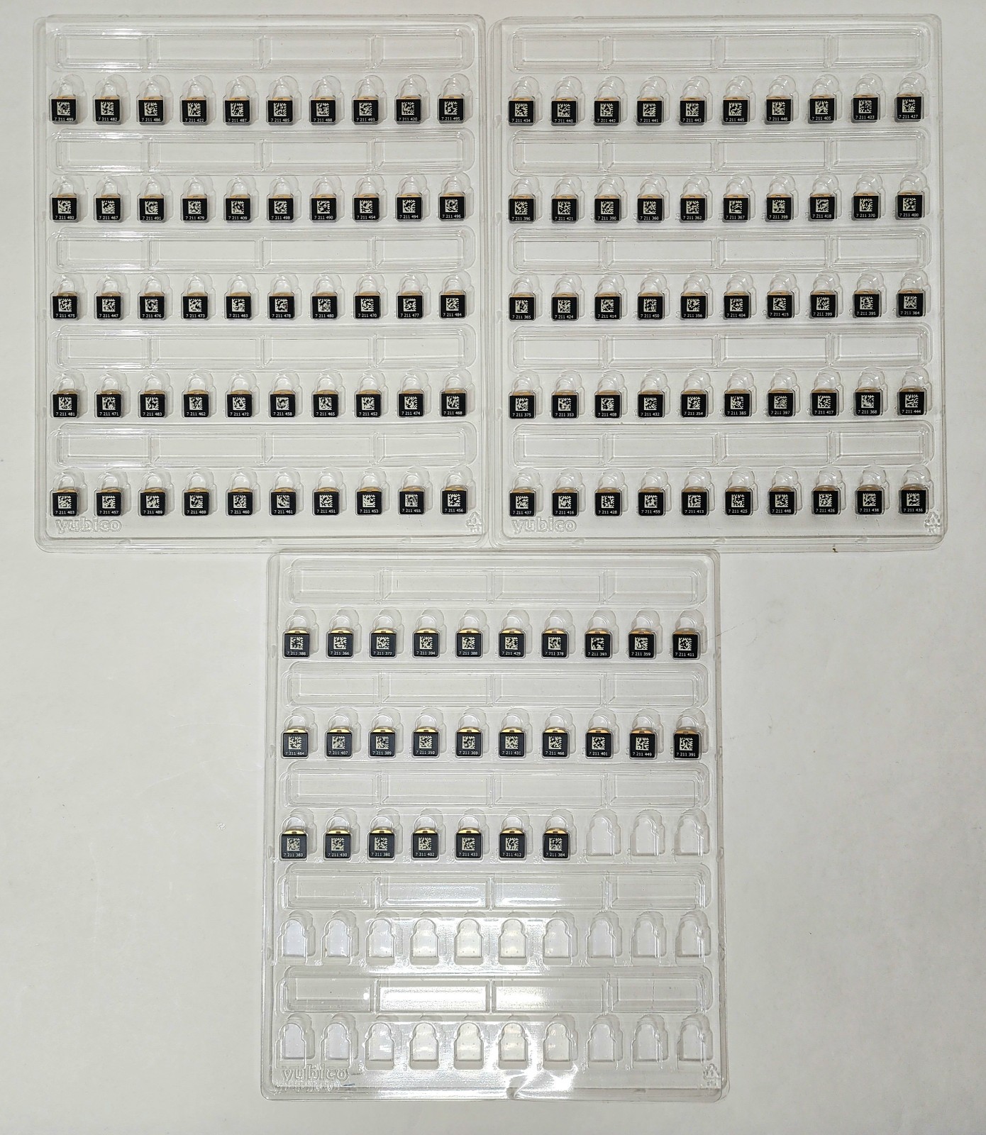NEW Lot of 127 Yubico YubiKey 4 Nano Security Key