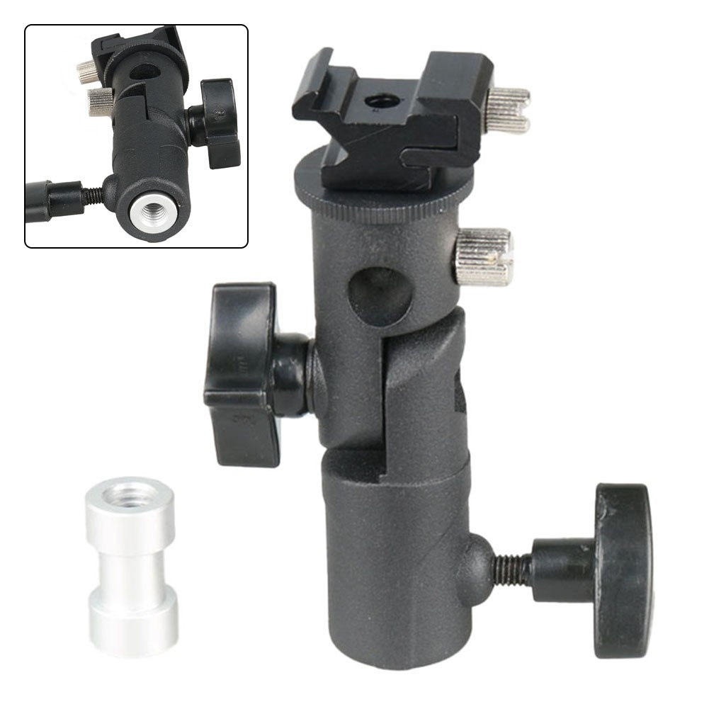 Metal Light Bracket with 1/4 Screw for For soft Reflective Umbrella Setup