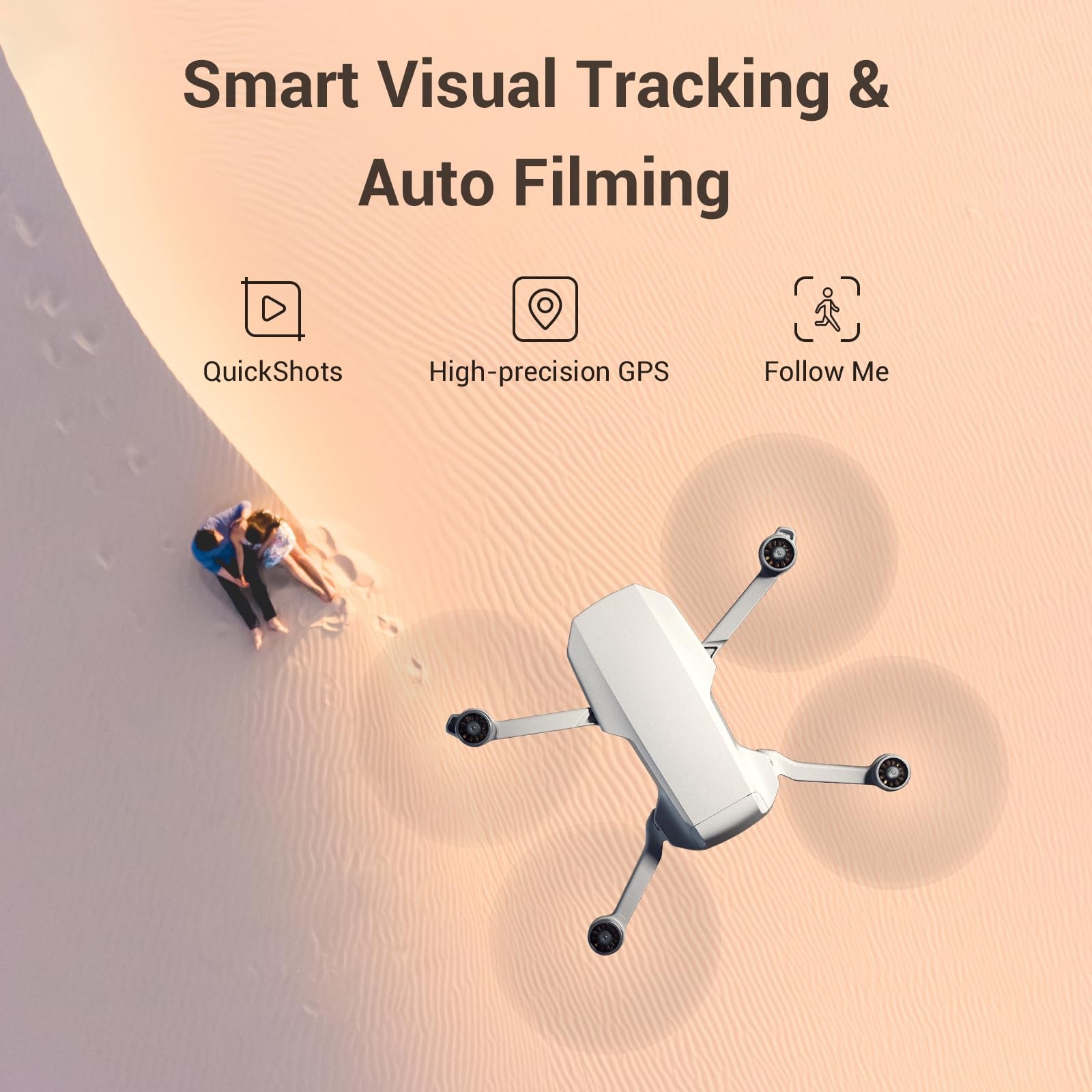 Specta Mini Drone Combo with 2 Batteries, 4K/30fps Video, 32800ft FPV...