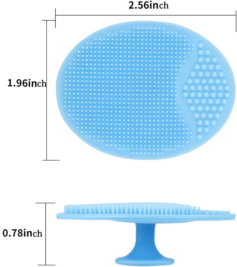 Face Scrubber,2 Pack Soft Silicone Scrubbies Facial Cleansing Pad Face
