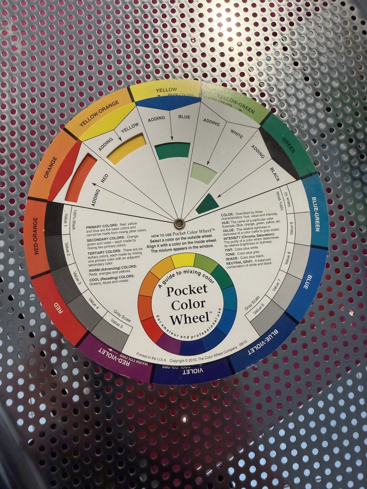 Pocket Color Wheel  for Artists (The Color Wheel Company) - EUC - Free Shipping