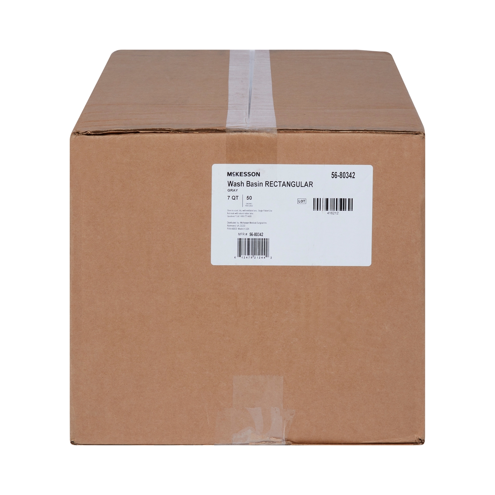 McKesson Wash Basin 8 Quart Polypropylene Graphite 50 per Case 56-80342