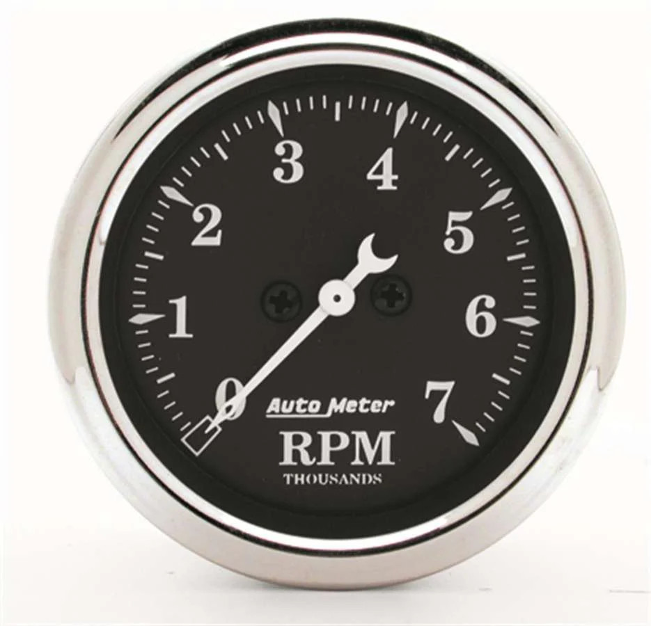 AUTOMETER 1797 Gauge Tachometer 2 1/16i n 7k RPM In-Dash Black B