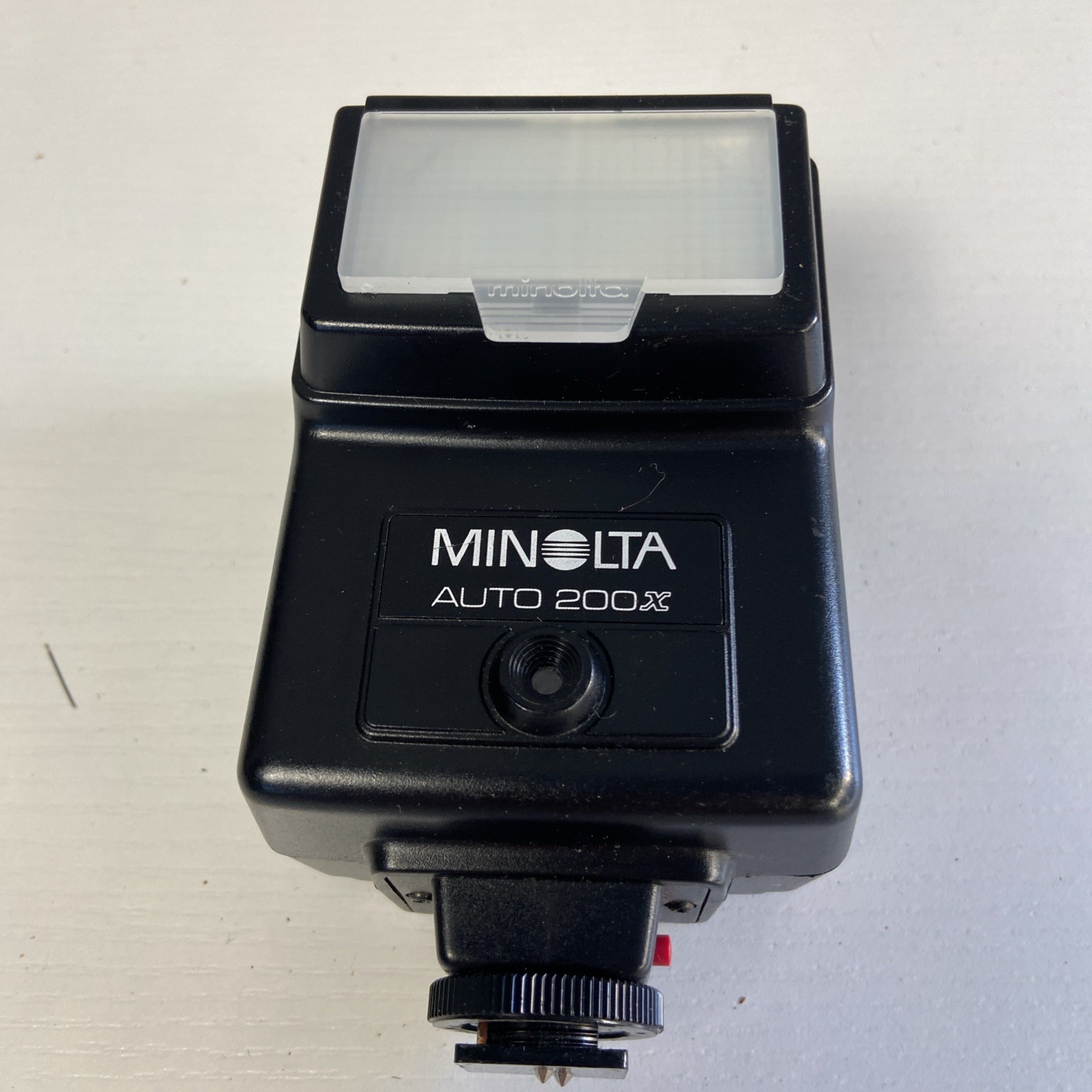Minolta Auto 200X Flash Unit Vtg Camera Photography Accessory Untested