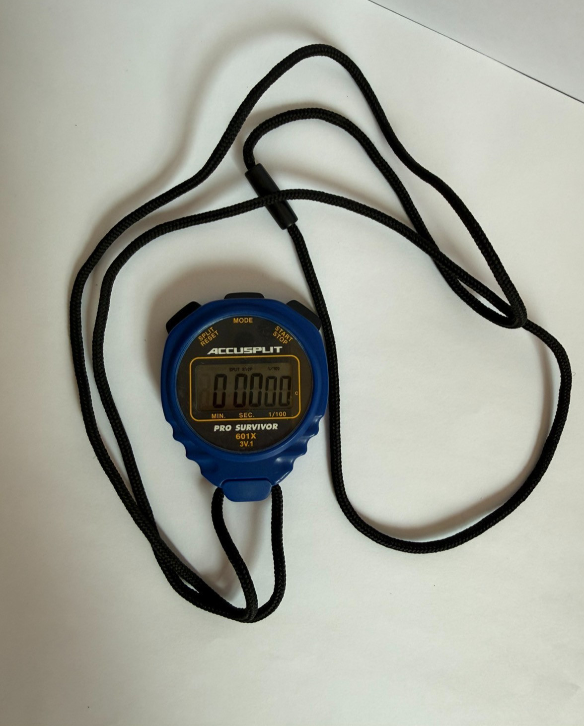 Accusplit Pro Survivor 601X Stopwatch Blue Digital XL Display Water Resistant
