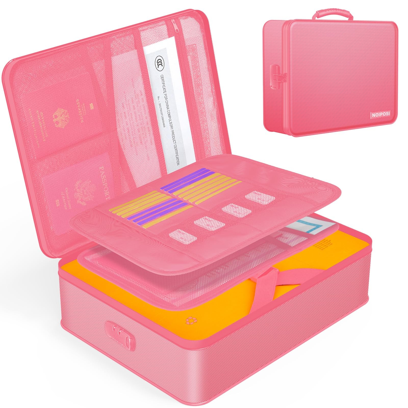 Document Organizer with 5200℉ Heat Insulated 16.1"x11.4"x4.3" Waterproof and ...