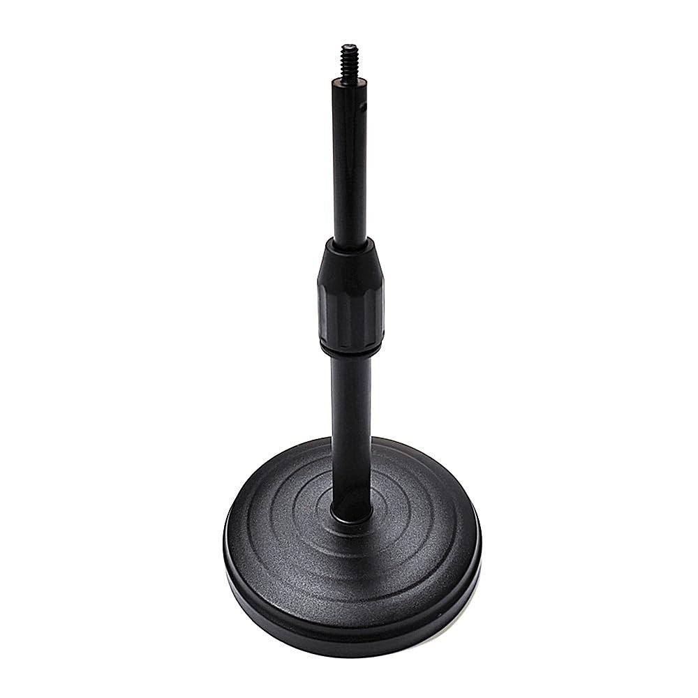 Desktop Microphone Stand Replacement Weighted Metal Adjustable Table Mic Stan...