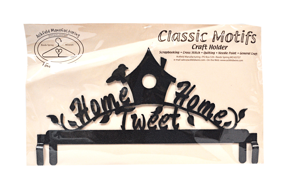 Classic Motifs Home Tweet Home 12 Inch Charcoal Header