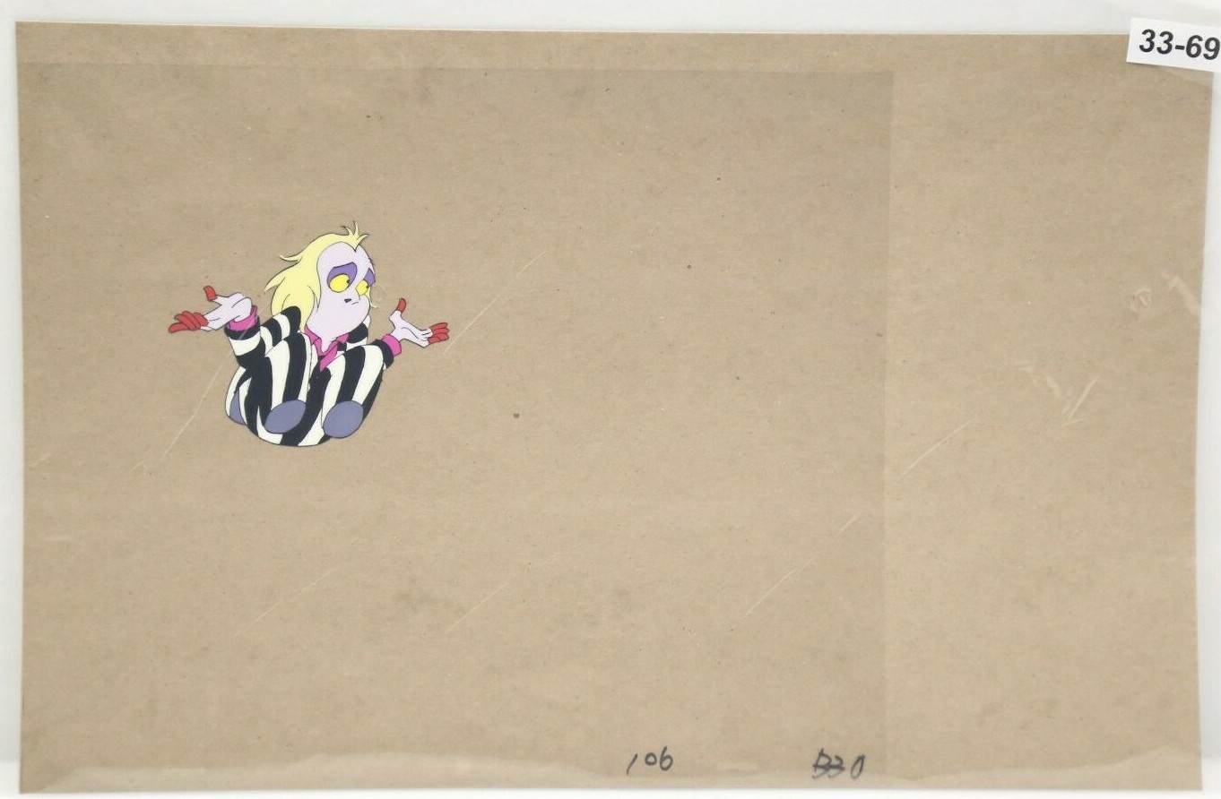 Beetlejuice Original Painting Cel Animation 33-69 Great Condition