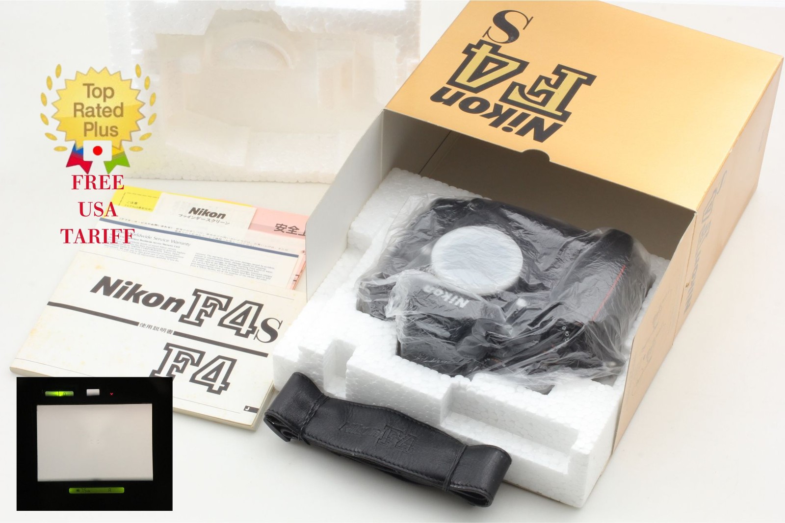 SN/258xxx [ MINT+++ in Box ] Nikon F4S F4 35mm Film Camera Black Body From JAPAN