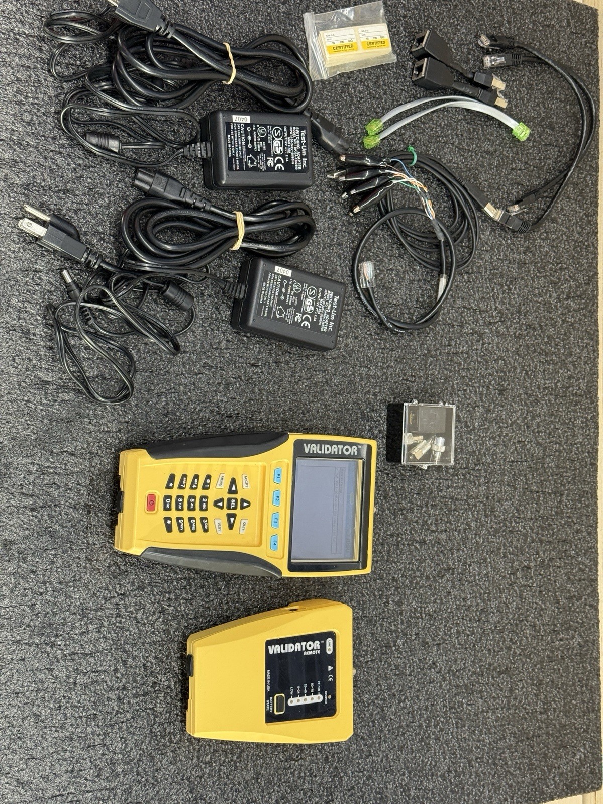JDSU Validator NT900 and Validator Remote NT93 Network LAN Ethernet Cable Tester