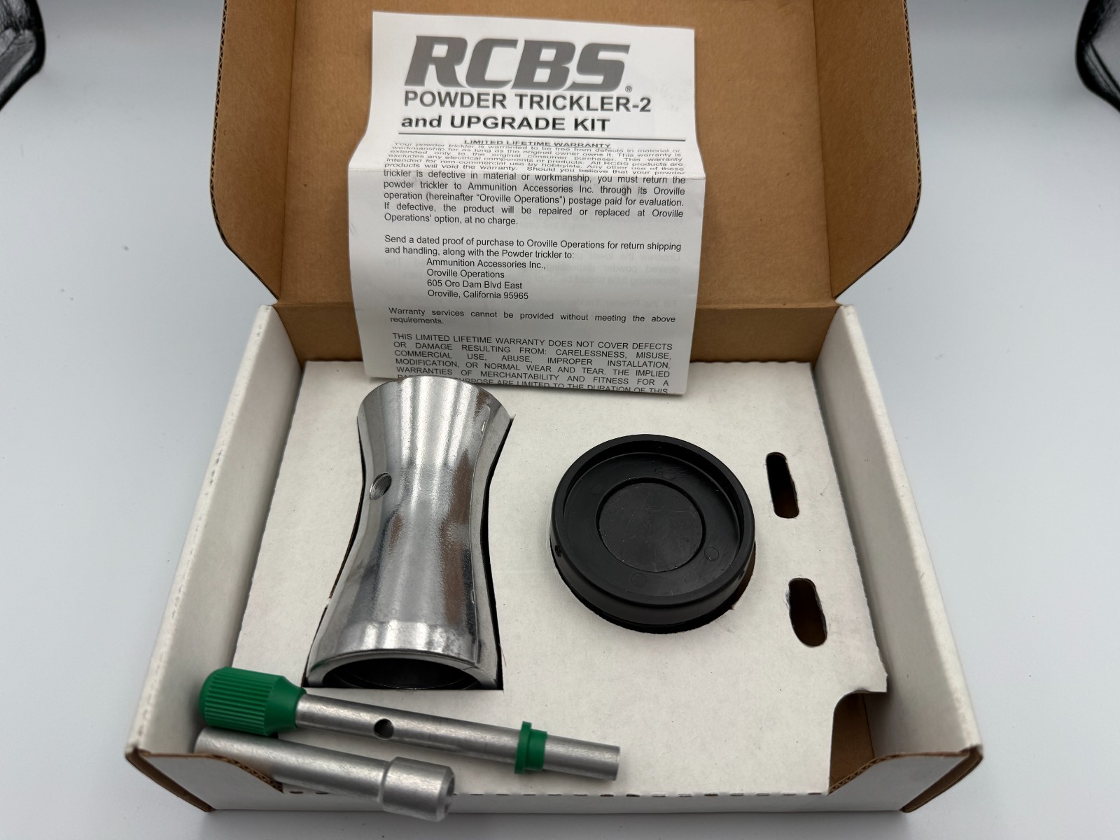RCBS Reloading Powder Trickler 2  Weighted Non Skid Adjustable Base & Extension