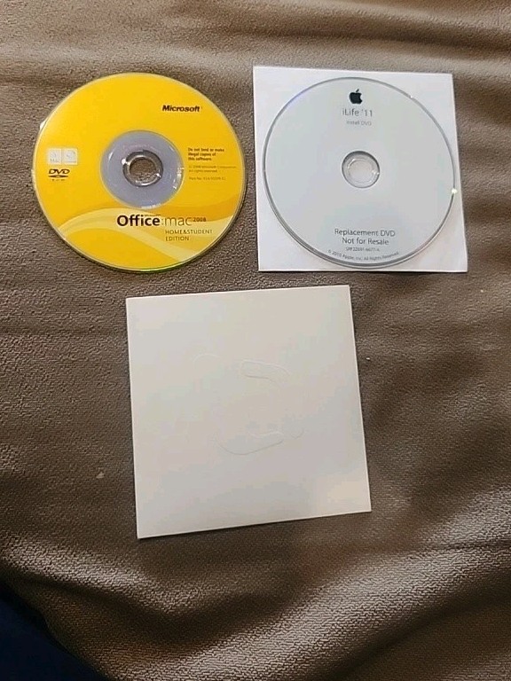 Microsoft Office Mac 2008 & iLife 11 2010 Discs