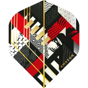 Amazon Abstract No2 Black Dart Flights