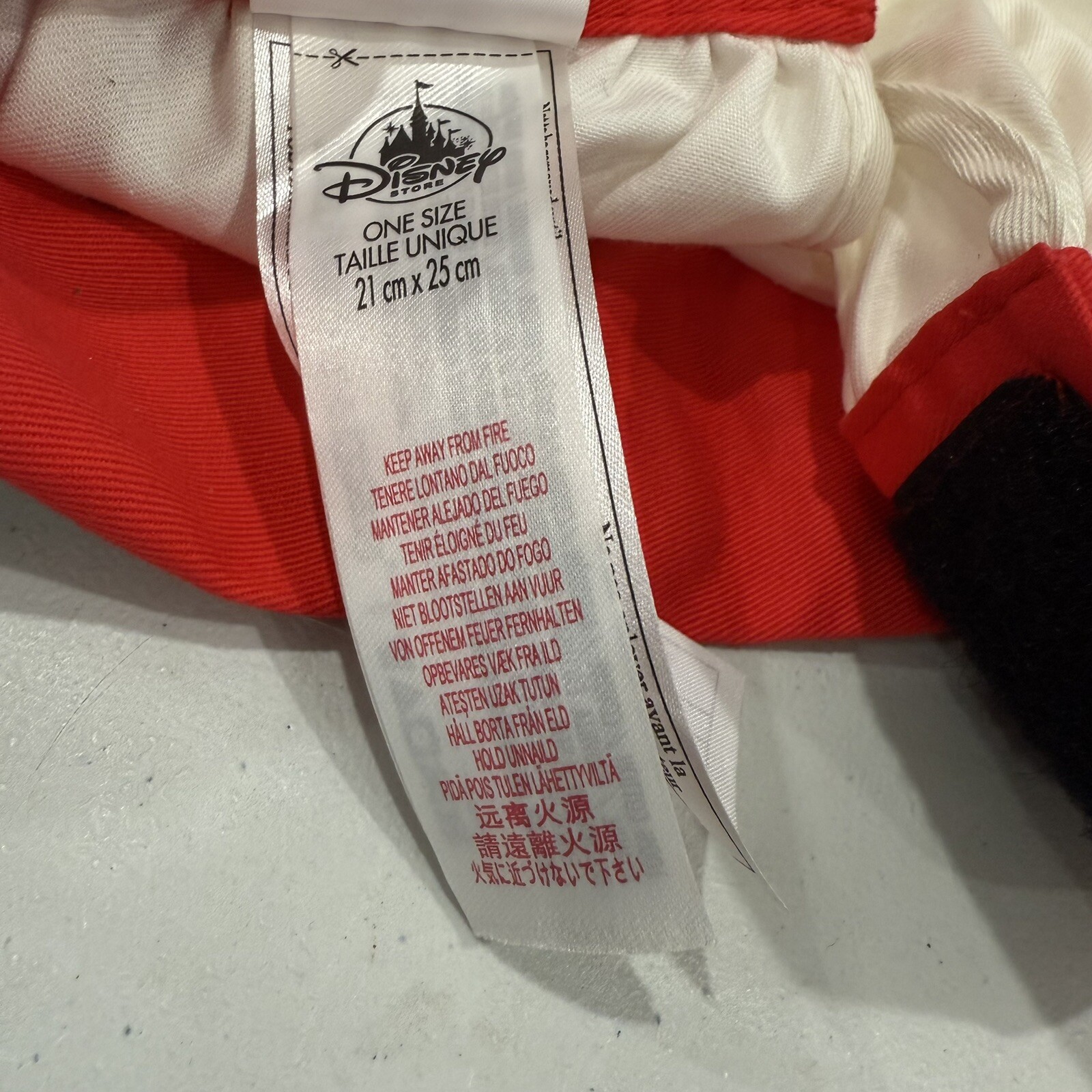 Disney Chef’s Youth Hat Cap w Free Standing Ears Hook Loop Adj Band EUC