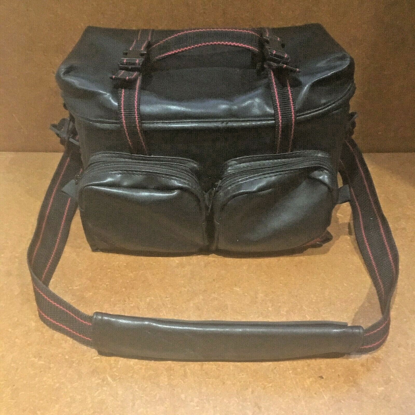 Promaster Black Camera Bag, front pockets, adjustable partitions, shoulder strap