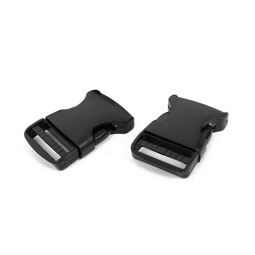 (Pack 100) Black Plastic Backpack Release Buckle for 1" Wide Webbing Strap