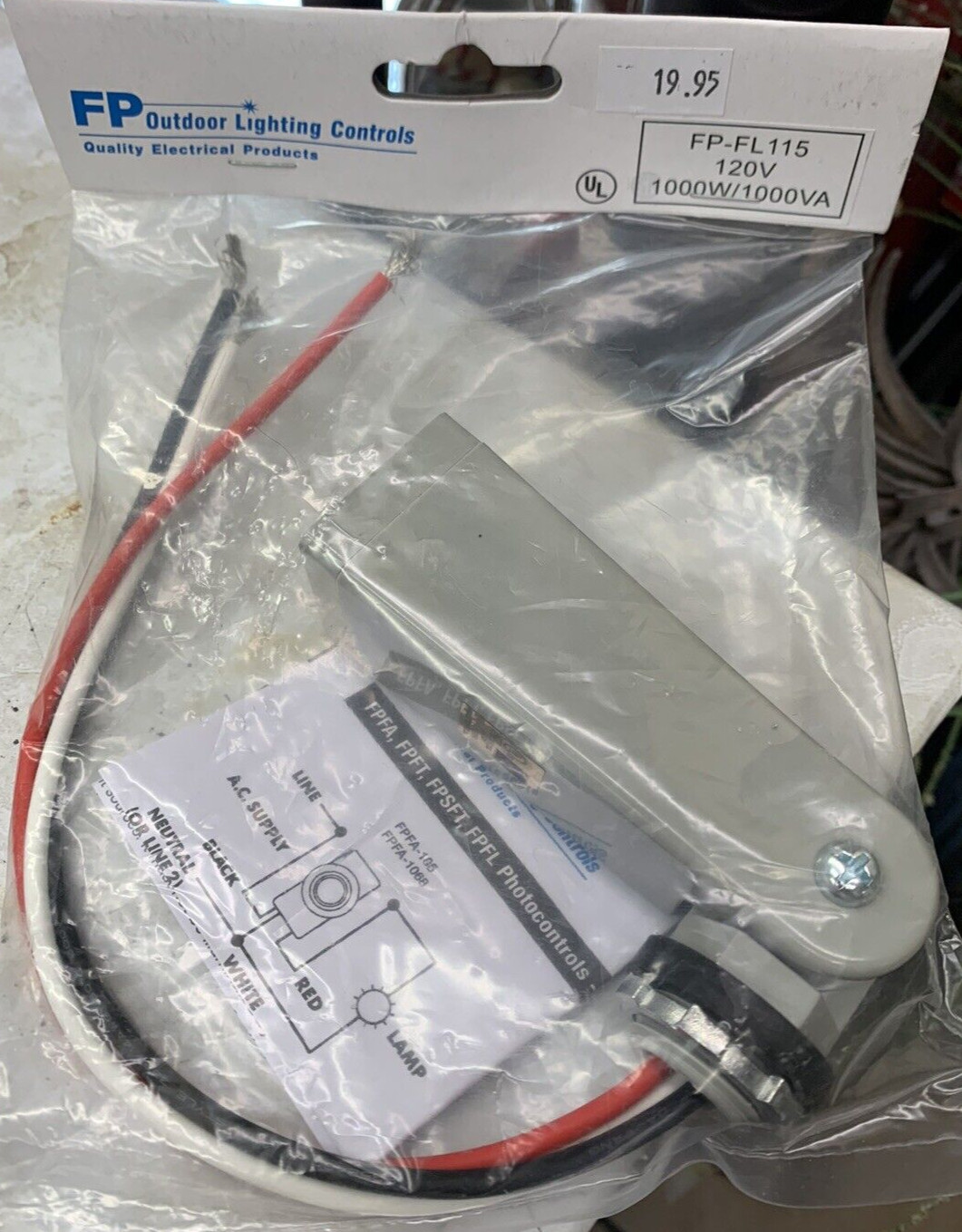 FP-FL115 Photoelectric Outdoor Lighting Control 120V 15A Photocontrol
