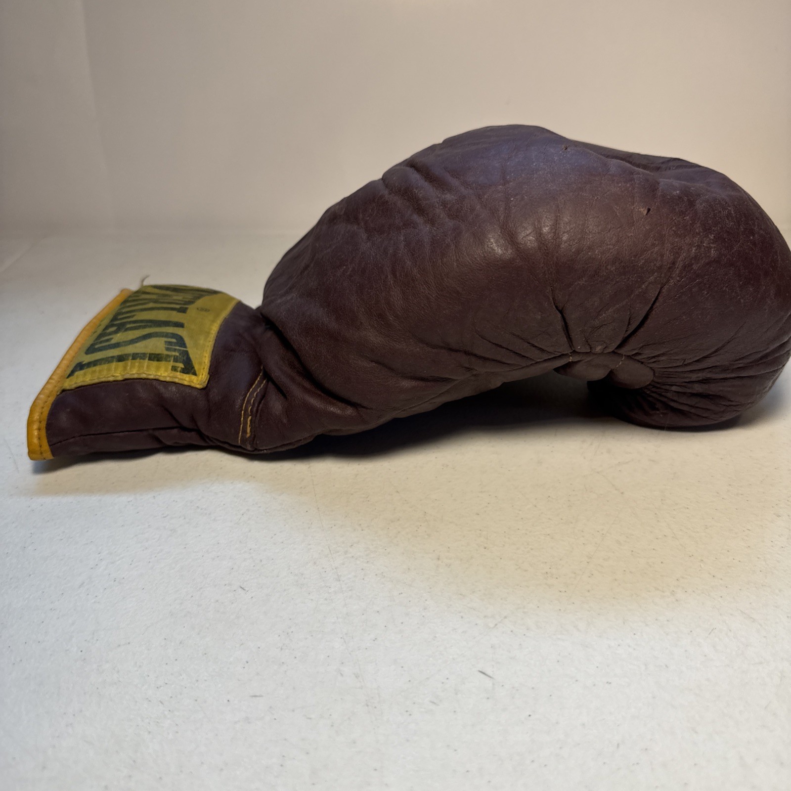Everlast Vintage Boxing Glove (Right) Official Leather Lace-Up 14oz