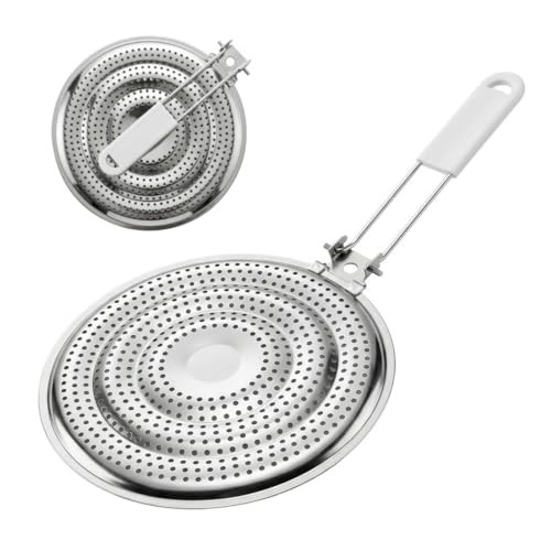 Heat Diffuser Reducer Flame Guard With Removable Handle, Stainless Single