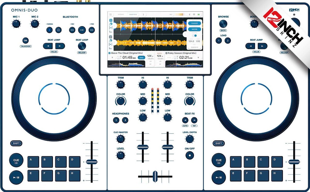 AlphaTheta Omnis-Duo Skins White-Indigo