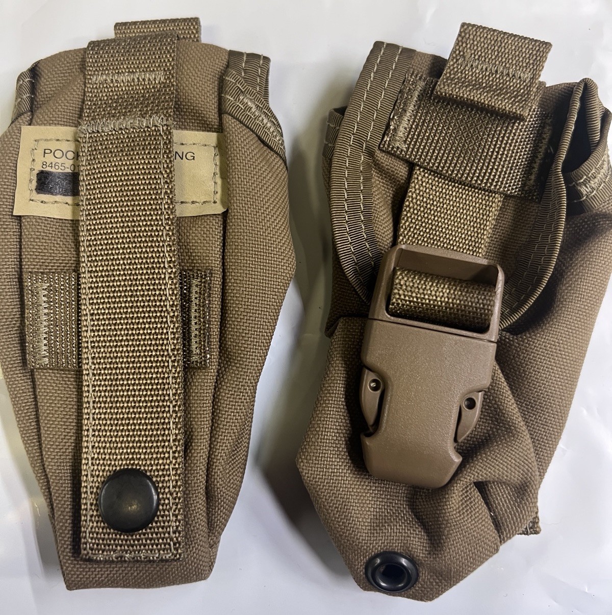 GI USMC Pocket Flash Bang Pouch, Coyote New 8465-01-516-8374 2 pack