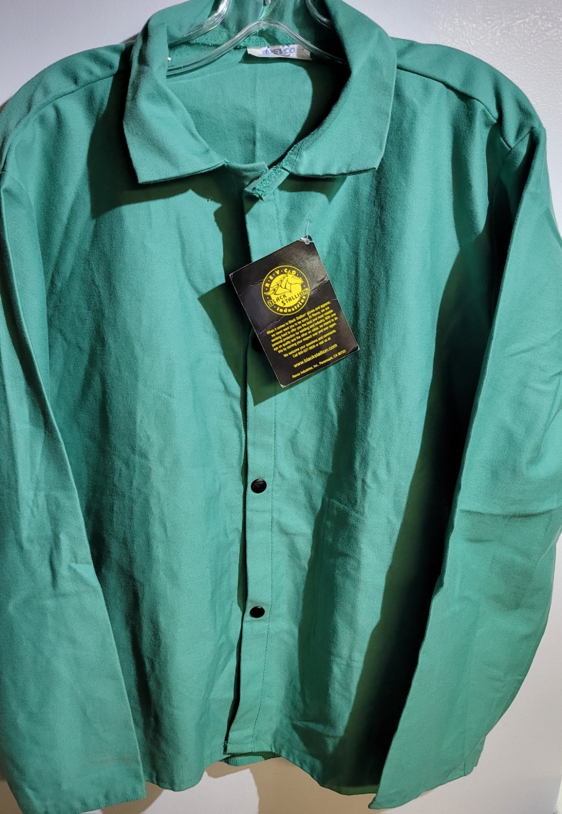 Revco Black Stallion Shirt L F9-30C Cotton Flame Resistant Welding Jacket NWT