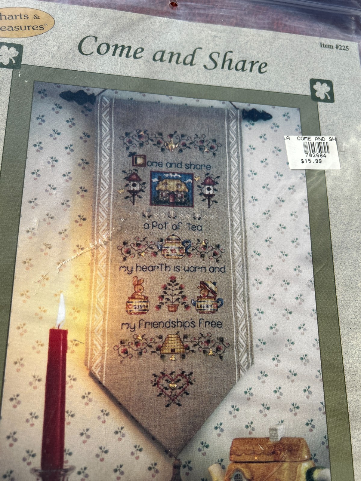 Lorri Birmingham COME AND SHARE  *Chart, Instructions, & Color Picture FROM KIT