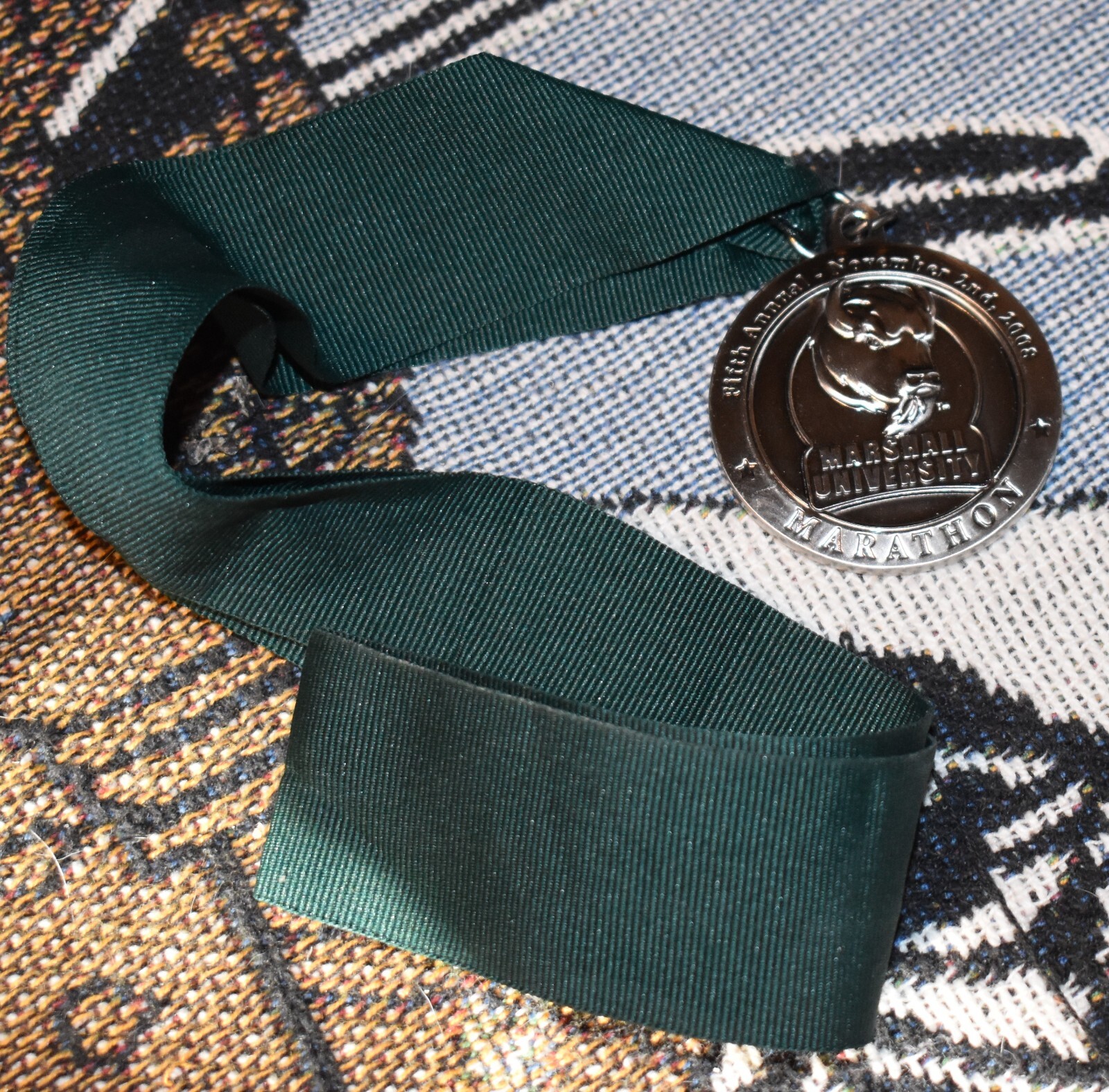 2008 5th Annual Marshall University Marathon Earned Medal