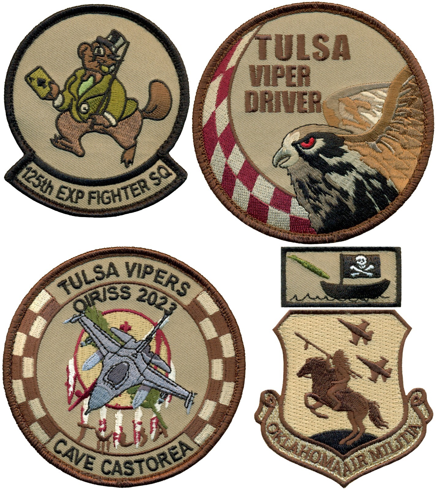 USAF 125th EXPEDITIONARY FIGHTER SQUADRON – OIR & OSS 2023 PATCH SET