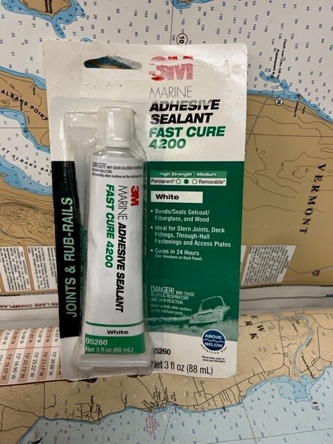 MMM 3M #05260 White Adhesive Sealant Fast Cure 4200. Net 3 fl oz. (88ml).