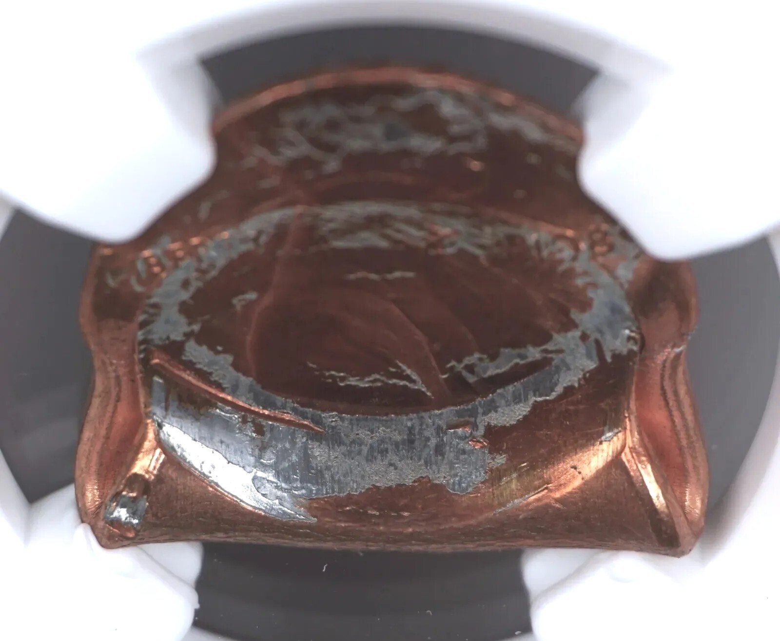 1989 1c Fold Over Strike Extremely Rare Mint Error Coin NGC MS66RD