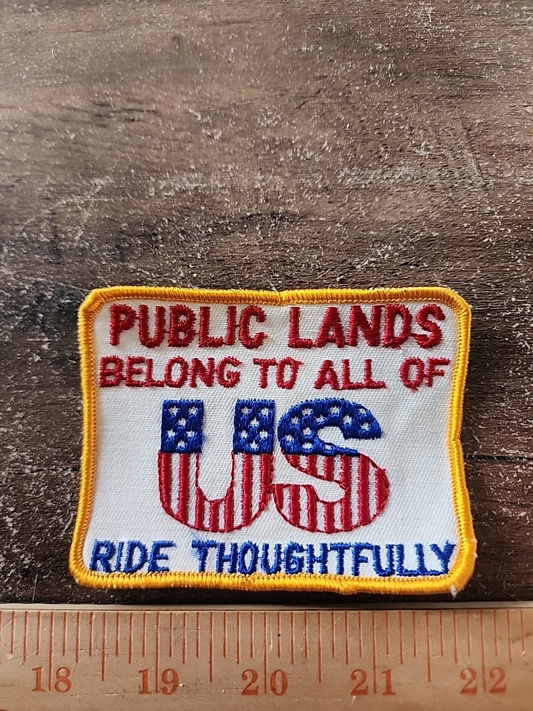 Vintage Public Lands Belong To All Of Us Sew On Patch FREE SHIPPING