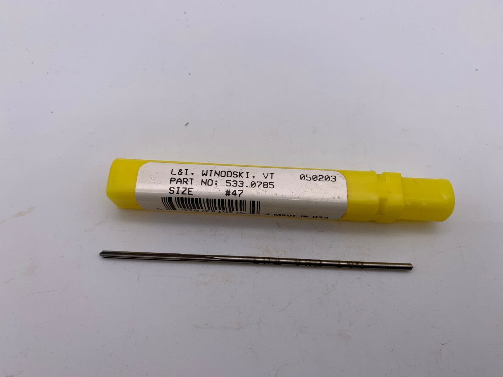 Lavalle & Ide 533.0795 #47 (.0785") High Speed Steel, Straight Flute Reamer