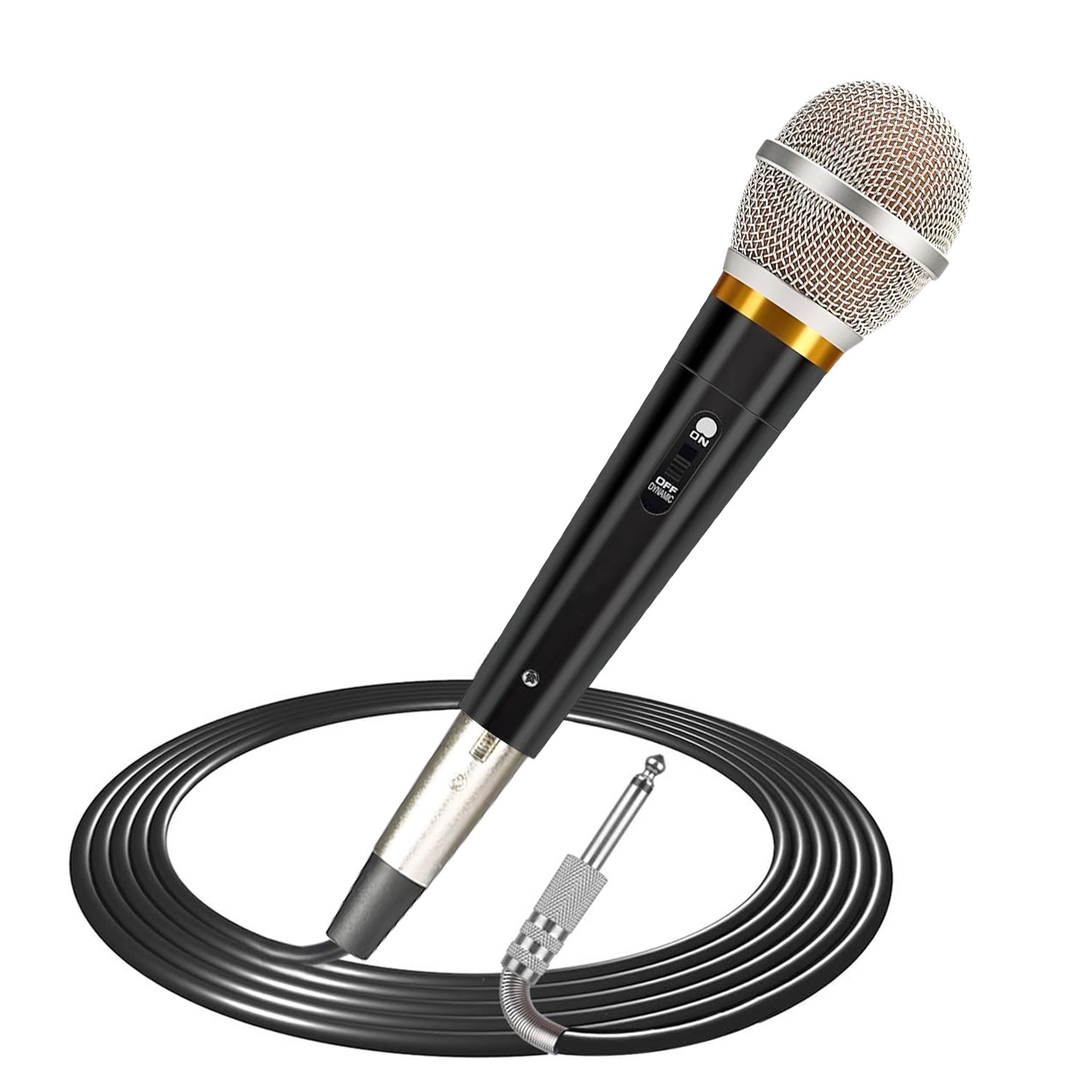 Wired XLR Microphone For Karaoke & Podcasts Handheld Design 13ft Cable