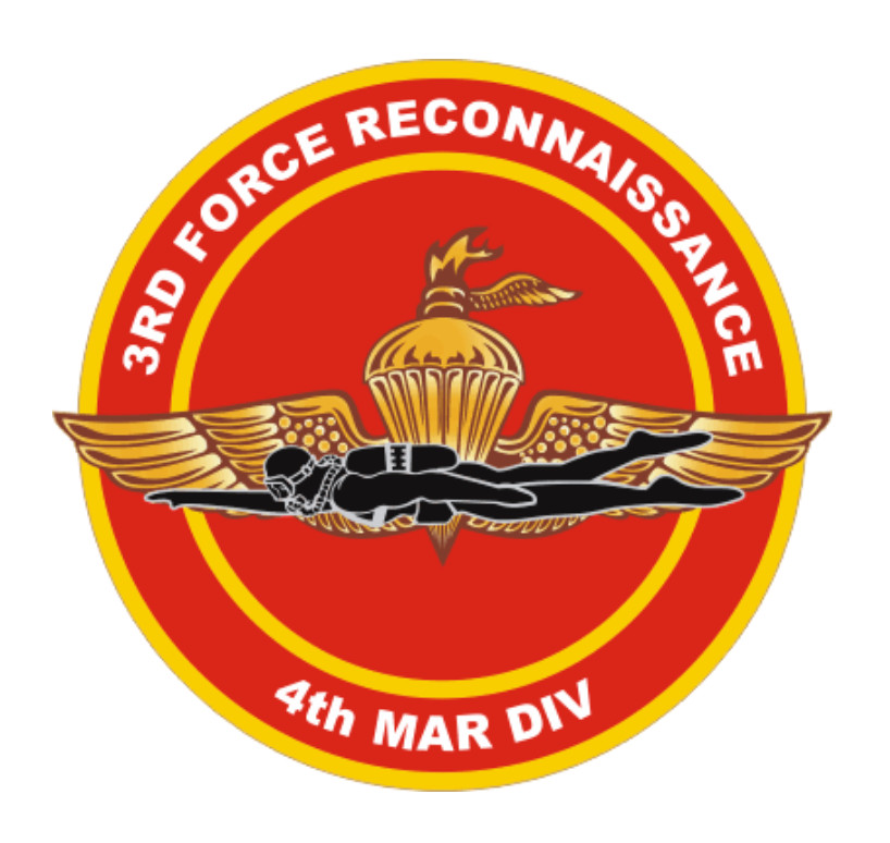 3" marine corps 3rd force reconnaissance 4th marine div decal sticker usa made