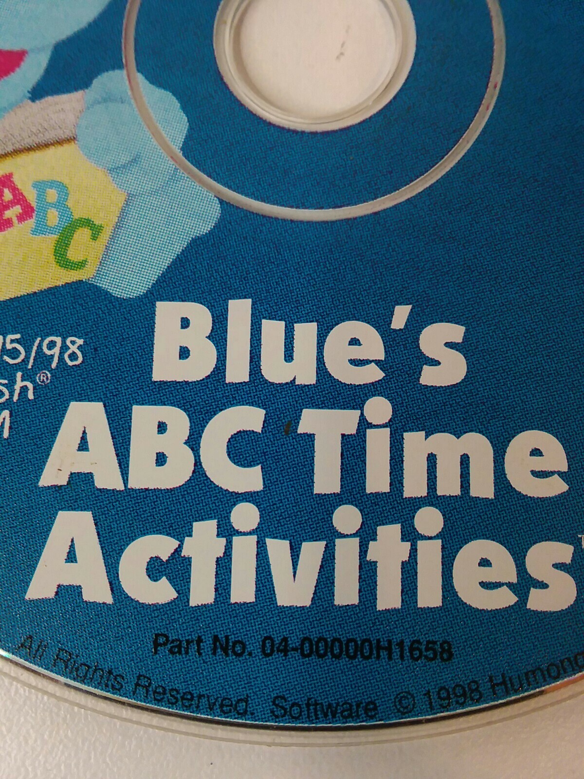 Blue's Clues: Blue's 123 Time Activities (Windows/Mac, 1998)